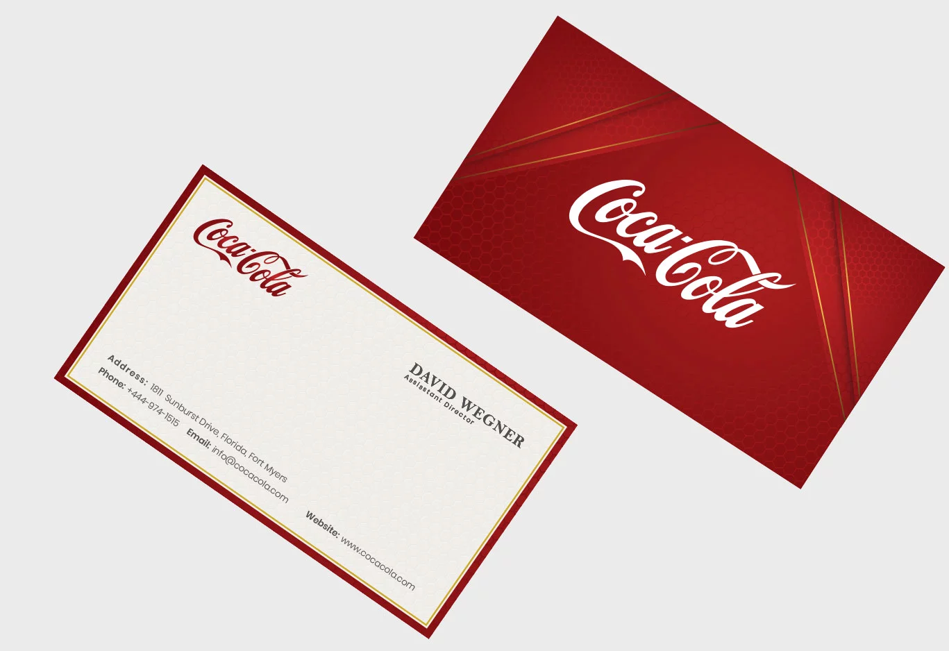 Go Up - Coca Cola Stationary Design
