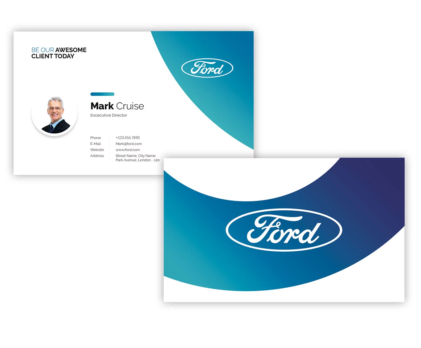 Go Up - Ford Corporate Visiting Card