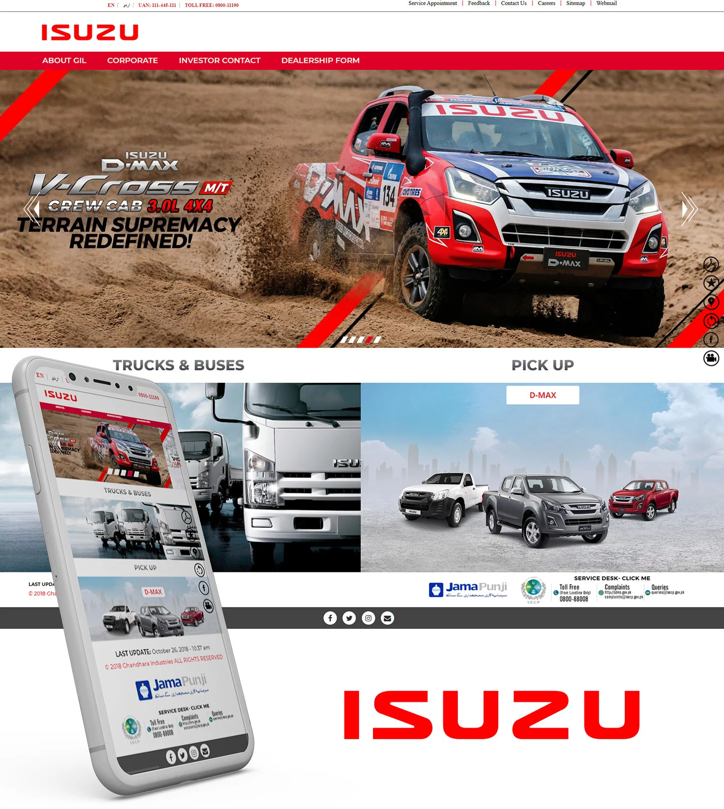 Go Up - Isuzu Mockup